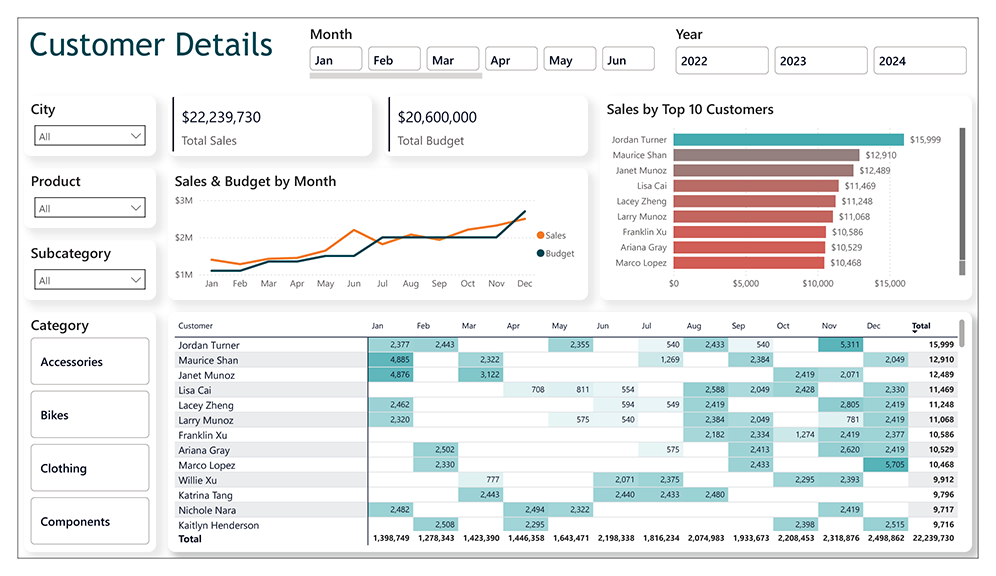 Customer Details Dashboard